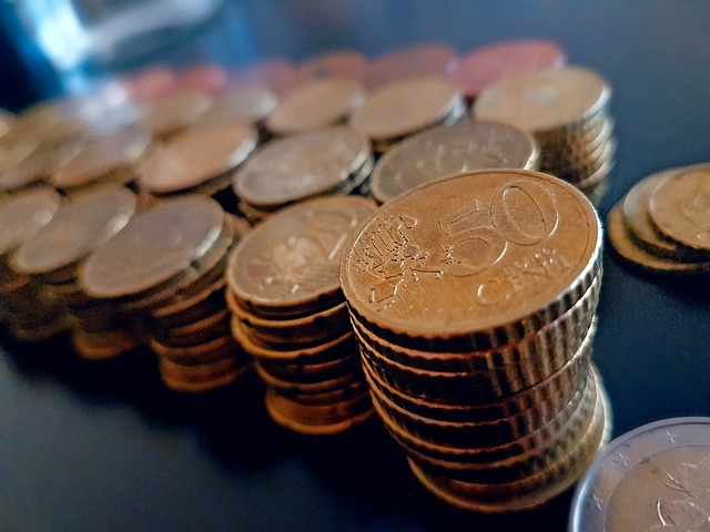 50 centů, evropská měna, komín